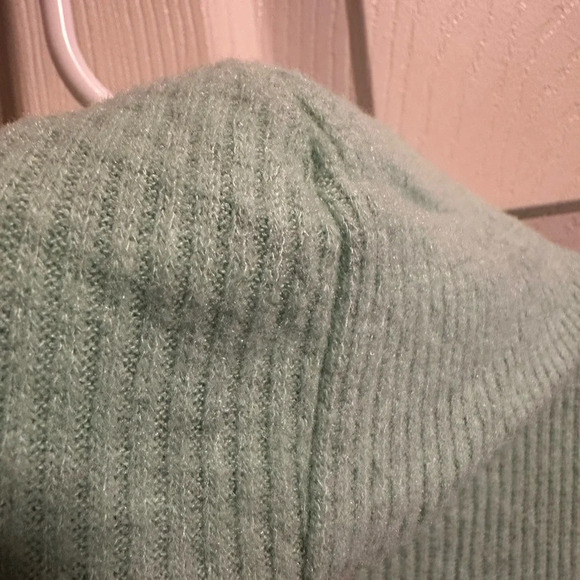 Anthropologie Saturday Sunday NWT seafoam green cowl drawstring sz XXS, 19” p2p - Picture 5 of 10